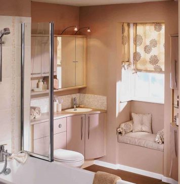 Ide Untuk Desain Kamar Mandi Merah Muda Kecil