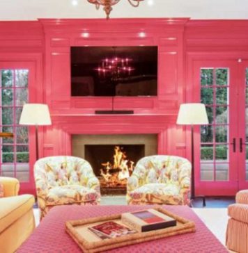 Creating a Pink Family Room