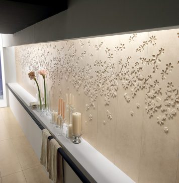 Floral Ceramic Tile From Lafabbrica Spa